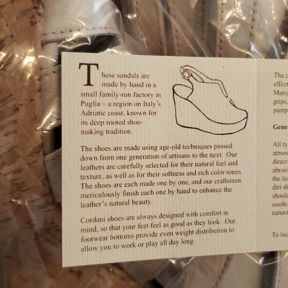 CORDANI Italy New Caged Wedge Sandal Strappy Gladiator Cork Platform Leather 40 - Picture 12 of 15